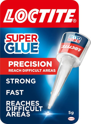 Loctite Precision Sekundenkleber 5g - klarer, starker schnell abbindender Flüssigkleber für