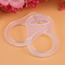 10Pcs Multi Silicone Clear Baby Dummy Pacifier Holder Clip Adapter For Rings