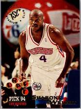 1994-95 Stadium Club #215 Sharone Wright RC Rookie Card. rookie card picture