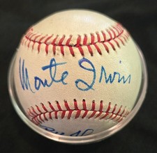 NY Giants Monty Irvin Bobby Thompson  Signed Vintage National League Baseball