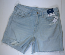Old Navy Women's High-Rise OG Cut-Off Jean Shorts 5 Inseam Sz 10 NEW Distressed