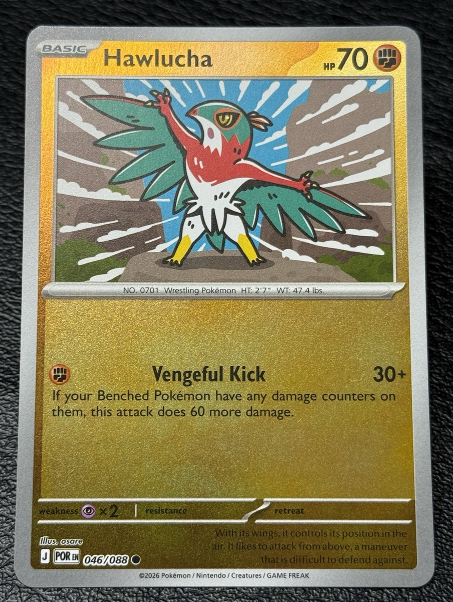 Hawlucha 046/088 - Reverse Holo - Pokémon TCG: Perfect Order