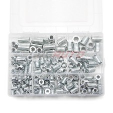 180 szt. Nakrętki sześciokątne Nakrętki napędowe Wkładki gwintowane Śruba do mebli drewnianych M5-M10