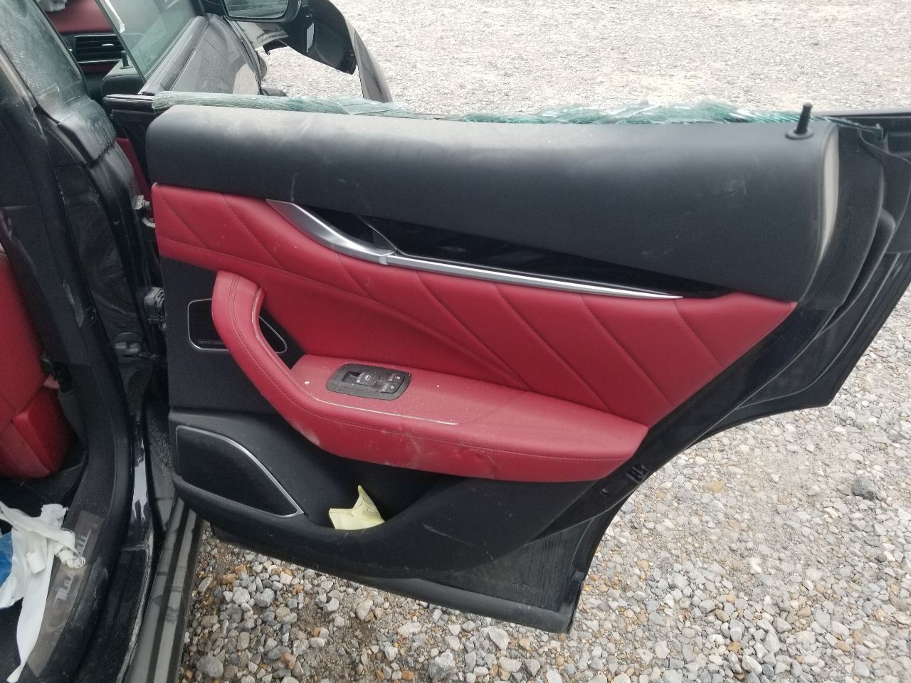 22 2022 MASERATI LEVANTE MODENA S DOOR TRIM PANEL REAR RIGHT PASSENGER RED BLACK