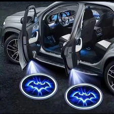 2PCS Wireless LED Car Door Batman Shadow Projector Light Laser Logo Welcome Lamp