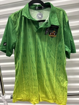 Hula Bowl Team Aina Team Issued EFK Green Gradient Polo Shirt NWT Size Large