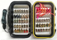 Fly Fishing 54 Nymph Flies Assortment BH Wet Fly for Trout Flyfishing with Water