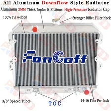Aluminum 3 Row Radiator For 1981-1983 1982 Nissan Datsun 280ZX 2.8L L6 AT CC800
