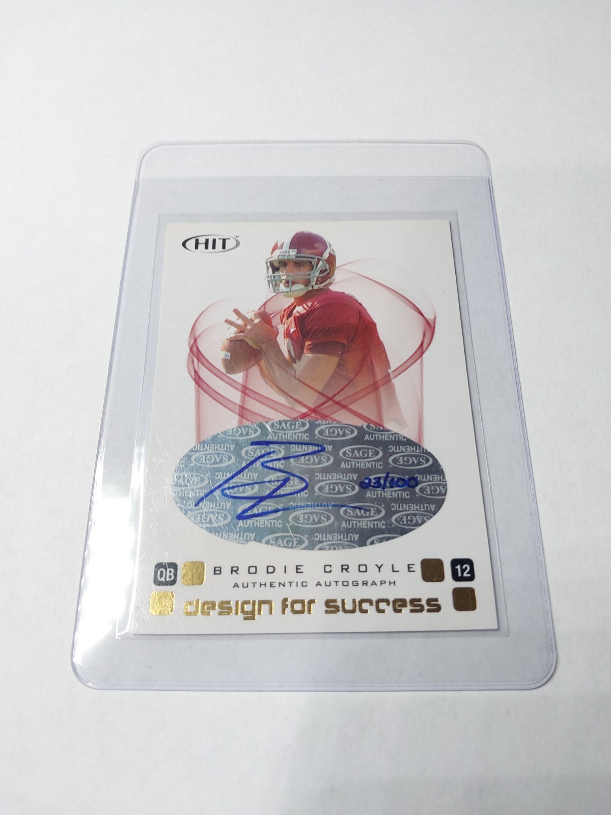 2006 SAGE Hit Design for Success 23/100 Brodie Croyle Rookie
