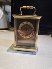 Estyma Quartz Brass Mantle Clock, West German