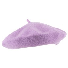 Wool Blend French Beret For Men And Women Plain Colours Classic Artist Hat
