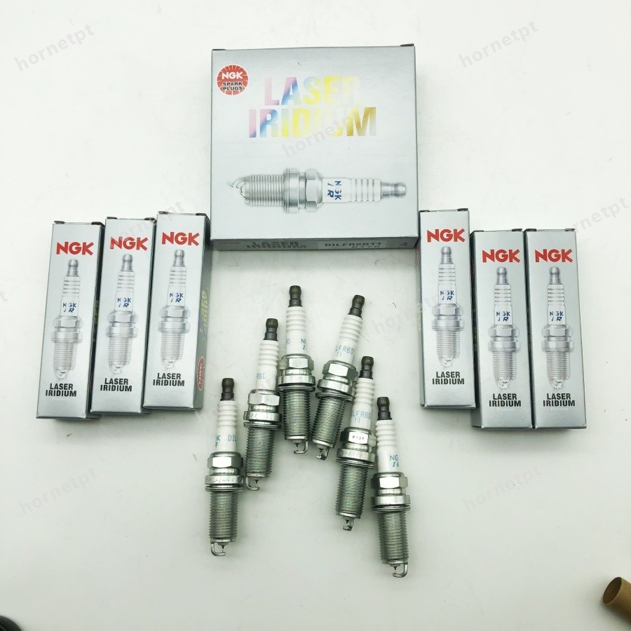 6PC NGK 6176 DILFR6D11 Laser Iridium Spark Plug Gap 0.044 For Lexus Toyota 3.5L