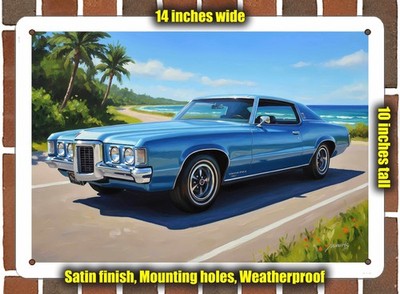 Metal Sign - 1969 Pontiac Grand Prix Model J 2 Oil Painting - 14x10
