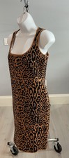 House Of Harlow 1960 Revolve Cheetah Print Sweater Tank Dress-Sz=M -ESTATE SALE