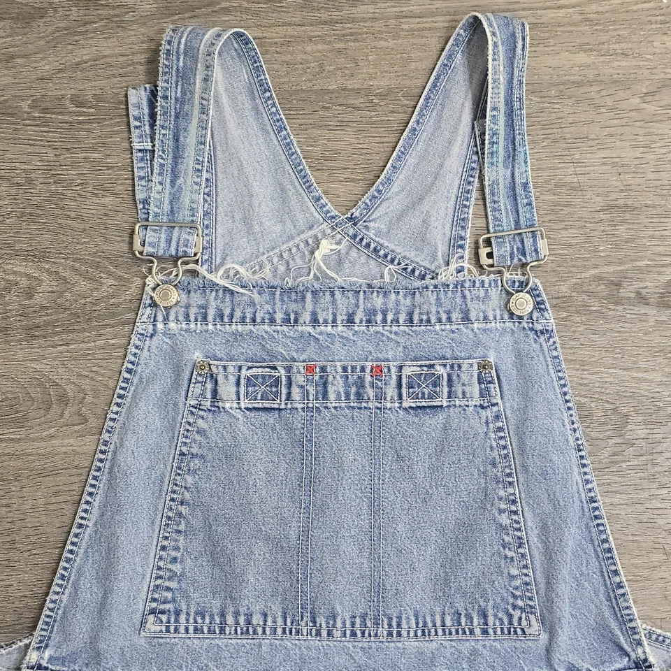 Mono vaquero holgado de pierna ancha vintage GAP Y2K '02 desgastado bigote para mujer XL Foto 4 de 4