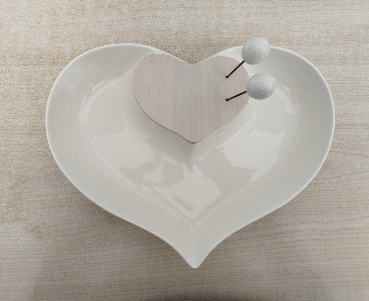 Brandani Antipastiera Cuore Nel Cuore Porcellana 29x24x5 cm