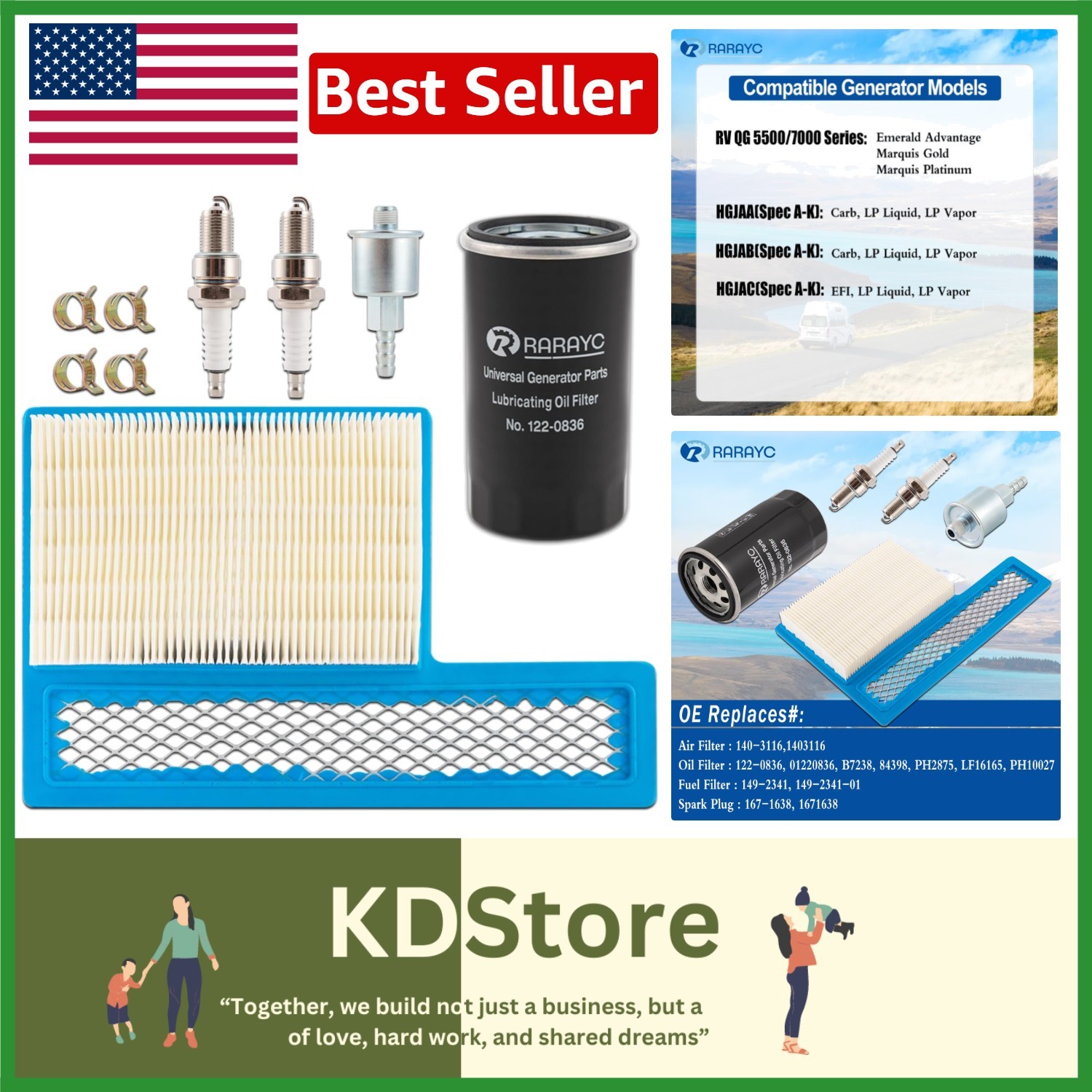 S Includes Oil, Fuel & Air Filters, Spark Plugs