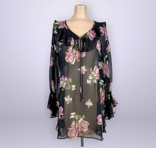 Vintage 1980s Victoria s Secret Gold Label Sheer Silk Chemise Lingerie