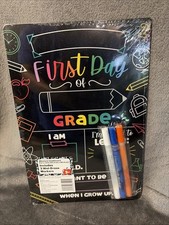 First & Last Day Of School Reversible Chalkbo...