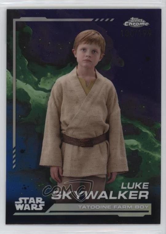 2024 Topps Chrome Star Wars Kamino Aqua Refractor /199 Luke Skywalker #70 1i3m