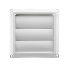 Lambro 1475W White Plastic Louvered Vent 3 Inch