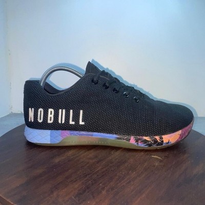NOBULL SuperFabric Trainers Black Tropical Floral Men 8.5 Women 10 Training Shoe Nobull tropical floral - Gem main image 4