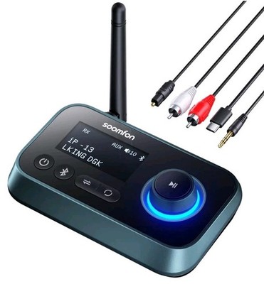 SOOMFON Bluetooth Transmitter for TV 3-in-1 Bluetooth 5.0 Transmitter...