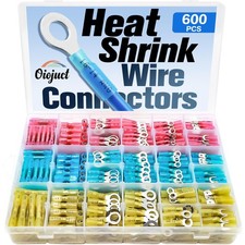 600Pcs Heat Shrink Wire Connectors Electrical Kit - Oiojuct Marine Automotive Cr