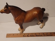 Breyer Horse Traditional Clydesdale Mare #83 Chestnut Color, Vintage 1970s
