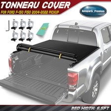 6.5ft Soft Roll-up Truck Bed Tonneau Cover For Ford F-150 F150 2004-2022 Pickup 6.5ft Soft Roll-up Truck Bed Tonneau Cover For Ford F-150 F150 2004-2022 Pickup