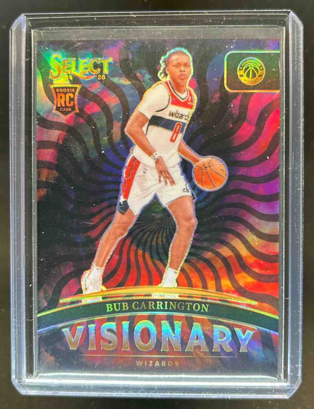 2024-25 Select Bub Carrington Visionary RC Rookie #4 Wizards