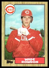 Wade Rowdon 1987 Topps #569 Cincinnati Reds MLB READ FREE SHIPPING AutographDen