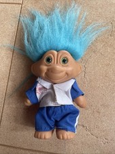 Vintage Troll | Zaubertroll | Bowling Blaue Haare