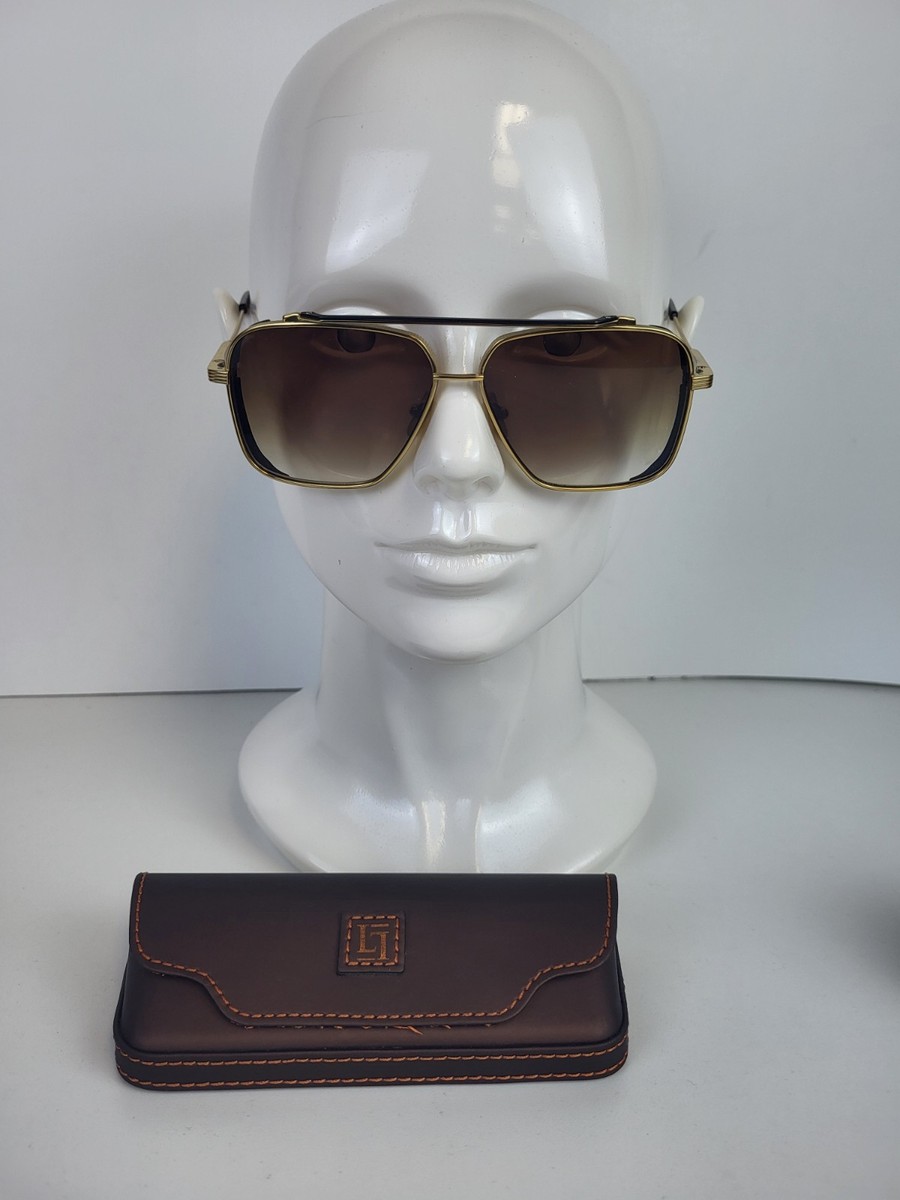 LUXURIATOR BY FRANCO Sunglasses Gold Frame