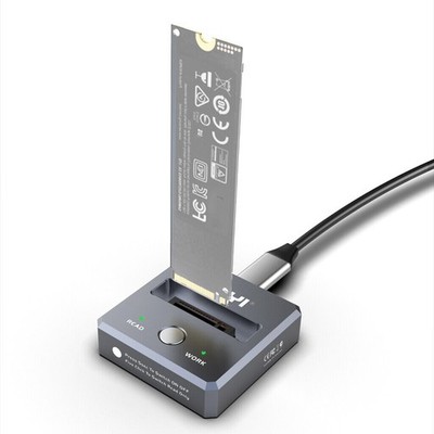JEYI For NVMe/SATA to USB-C PCIe Docking Station USB3.2 10Gbps M.2 SSD Reader