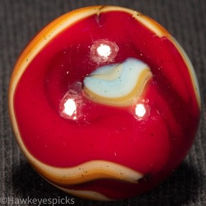 JABO LUTZ LINED MADYIA Swirl Marble 3/4" Mint Hawkeyespicks sg