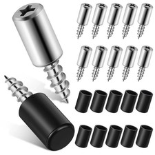 20 Pcs Shelf Screws Pegs Self Tapping Iron Screw In Shelf Supports With Sleeves