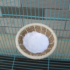 Hand Woven Rope Cotton Bird Nest Breeding Nest Parrot Bird Toy Pet Bird