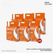 MIXED Tofu Cat Litter, Natural Botanical, Dust-Free, Quick Clumping Odor Control