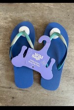 Wild Sage Onika Ombre Flip Flops Women 5-6 Blue Multicolor Sandals NEW