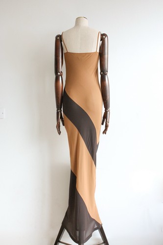 Gucci by Tom Ford Spring/Summer 1997 Caramel Black Slip Dress - Picture 5 of 17