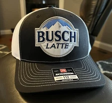 Busch Latte Trucker Hat Richardson 112 Cap Vintage Style
