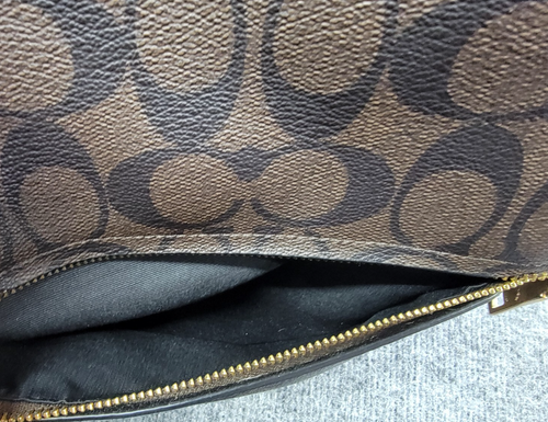 Coach C2819 Val Duffle Women's Signature Canvas Crossbody Bag Brown/Black/Gold - Picture 3 of 7