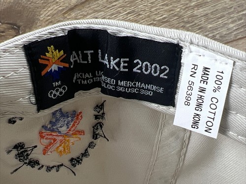 Winter Olympics Vintage Salt Lake 2002 Official Mascots Adjustable Hat New - Picture 13 of 13