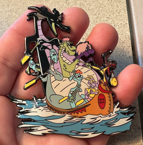 PIN DRAGONS MALEFICENT ELLIOTT FIGMENT MUSHU MADAM MIM 3" JUMBO FANTASY - Picture 2 of 3