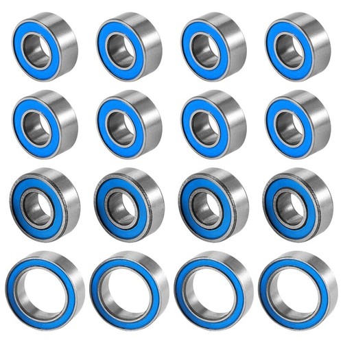 16PCS Rubber Sealed Ball Bearings Kit – Upgrade Parts For Tamiya TT02, TT02D 1/10 Scale RC Cars