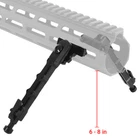 For M-lok 7.5"-9" Hunting Tactical Rifle Bipod Lightweight Adjustable Kit Metal