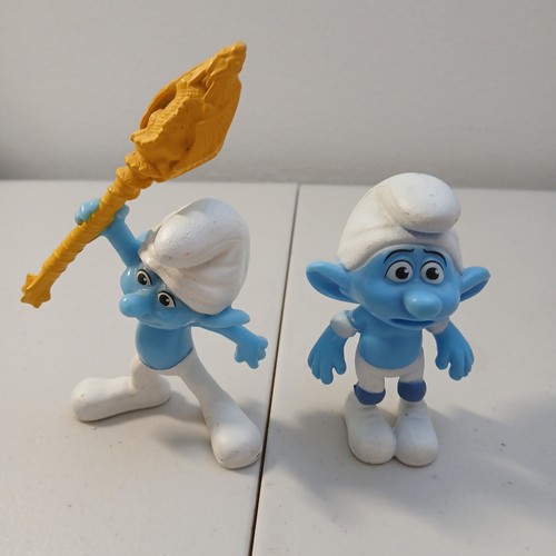 McDonalds Happy Meal Blue Smurf 3" Tall Plastic Toys Set of 10 Figures Figurines - Picture 4 of 10