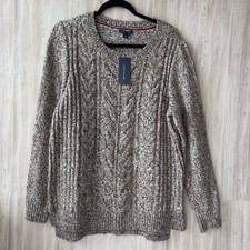 Tommy Hilfiger Women's Beige Sweater New XL