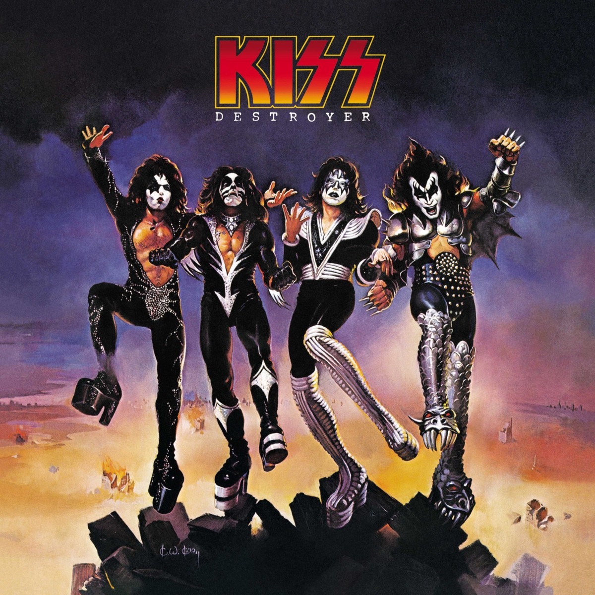 00s KISS DESTROYER タペストリー tapestry バンド KISS Destroyer BANNER HUGE 4X4 Ft Fabric Poster Tapestry Flag